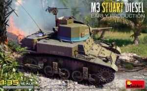 M3 Stuart Diesel Early Prod.Kit scala 1:35