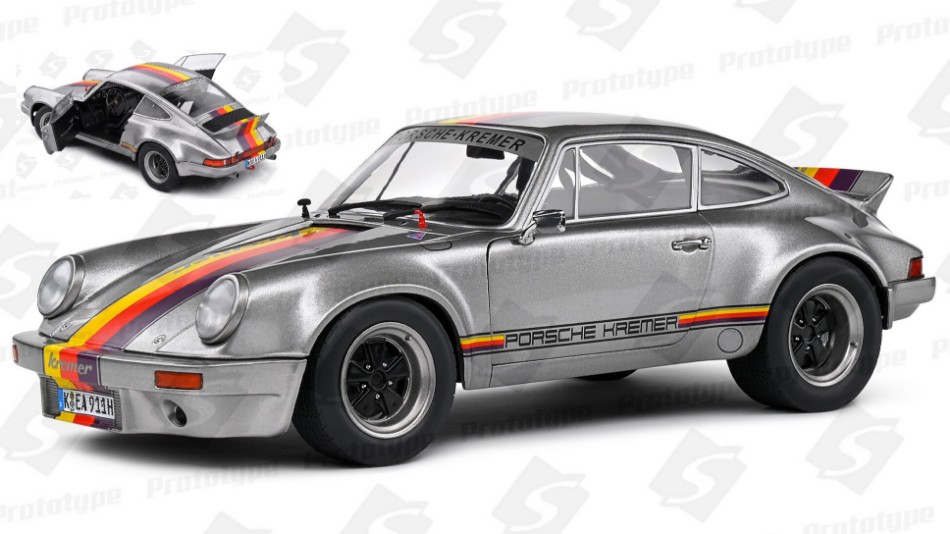 Porsche 911 930 KSR Kremer Coupe 1973 Silver 1:18 DS Modellismo Porsche 911 930 Ksr Kremer Coupe scala 1:18