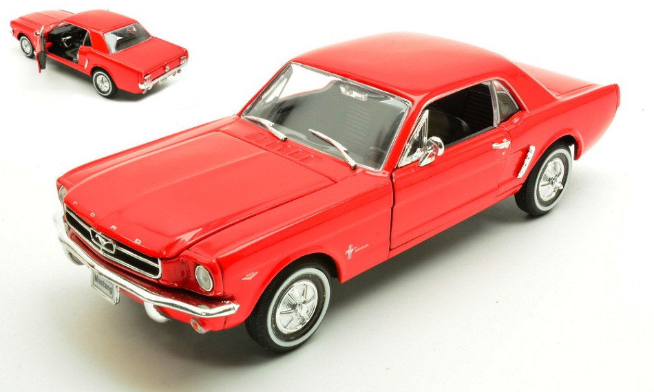 Ford Mustang Coupe' 1964 Red 1:24 DS Modellismo Ford Mustang Coupe' 1964 Red scala 1:24