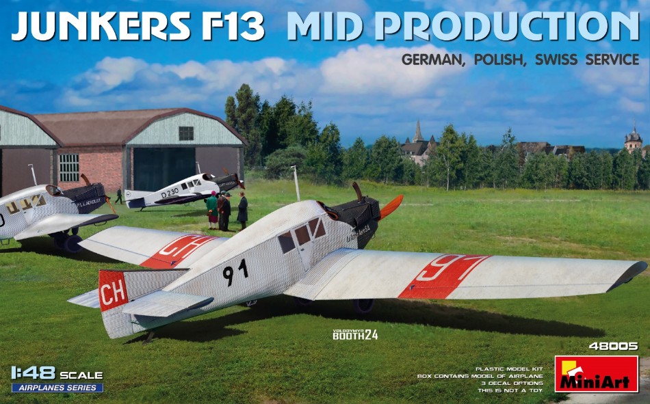 Junkers F13 Mid Prod.Polish Swiss Service Kit 1:48 DS Modellismo Junkers F13 Mid Prod.Polish Swiss scala 1:48