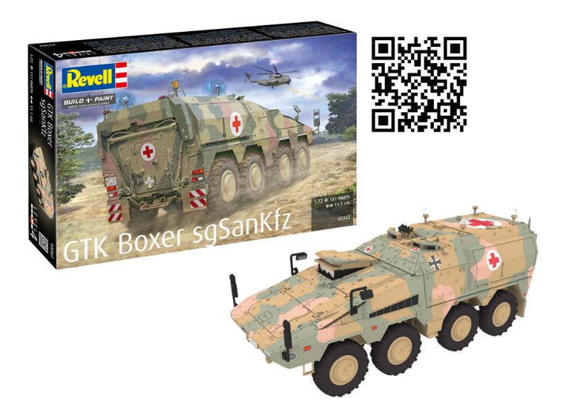 GTK BOXER sqSANKfz KIT 1:72 DS Modellismo Gtk Boxer sqSANKfz Kit scala 1:72 Revell