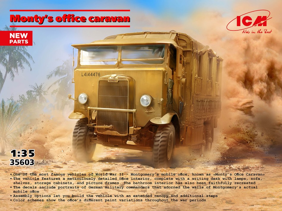 Sir Bernard Montgomery's Leyland Retriever Kit 1:35 DS Modellismo Sir Bernard Montgomery's Leyland scala 1:35