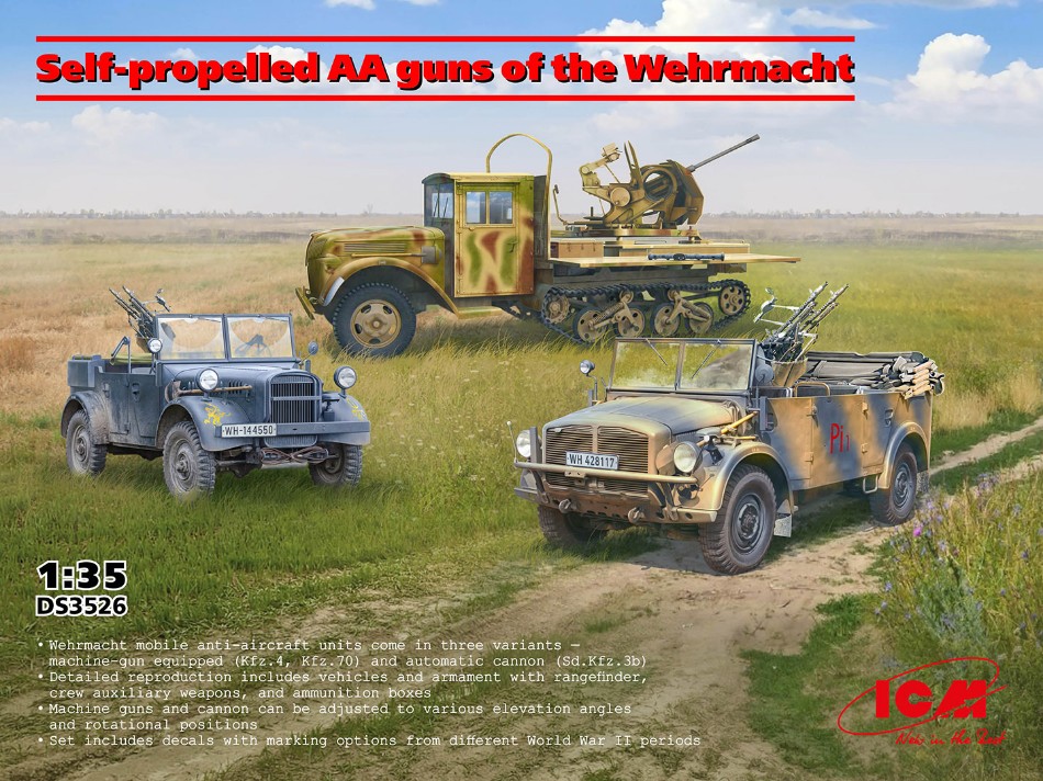 Self Propelled AA Guns of the Wermacht Kit 1:35 DS Modellismo Self Propelled Aa Guns Wermacht scala 1:35