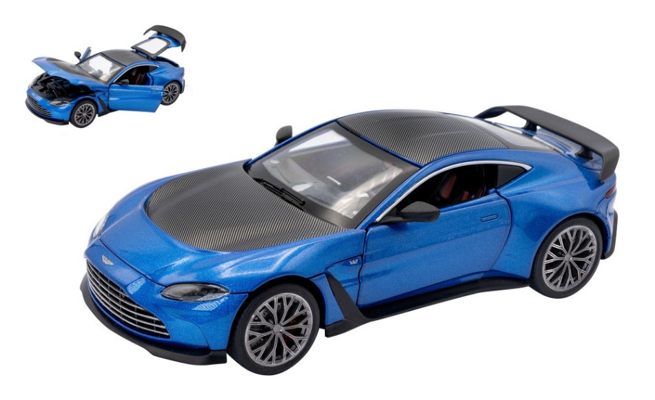 Aston Martin V12 Vantage Blue/Carbon 1:24 DS Modellismo Aston Martin V12 Vantage scala 1:24
