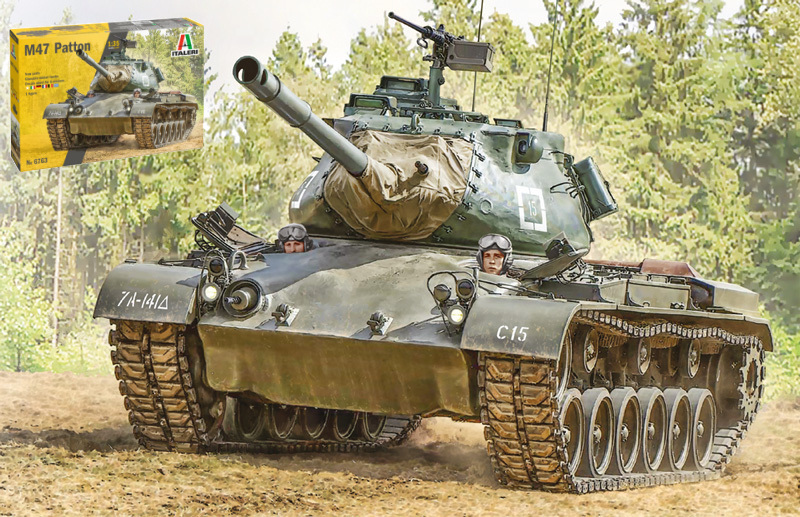 M47 Patton Kit 1:35 DS Modellismo M47 Patton Kit scala 1:35 Italeri