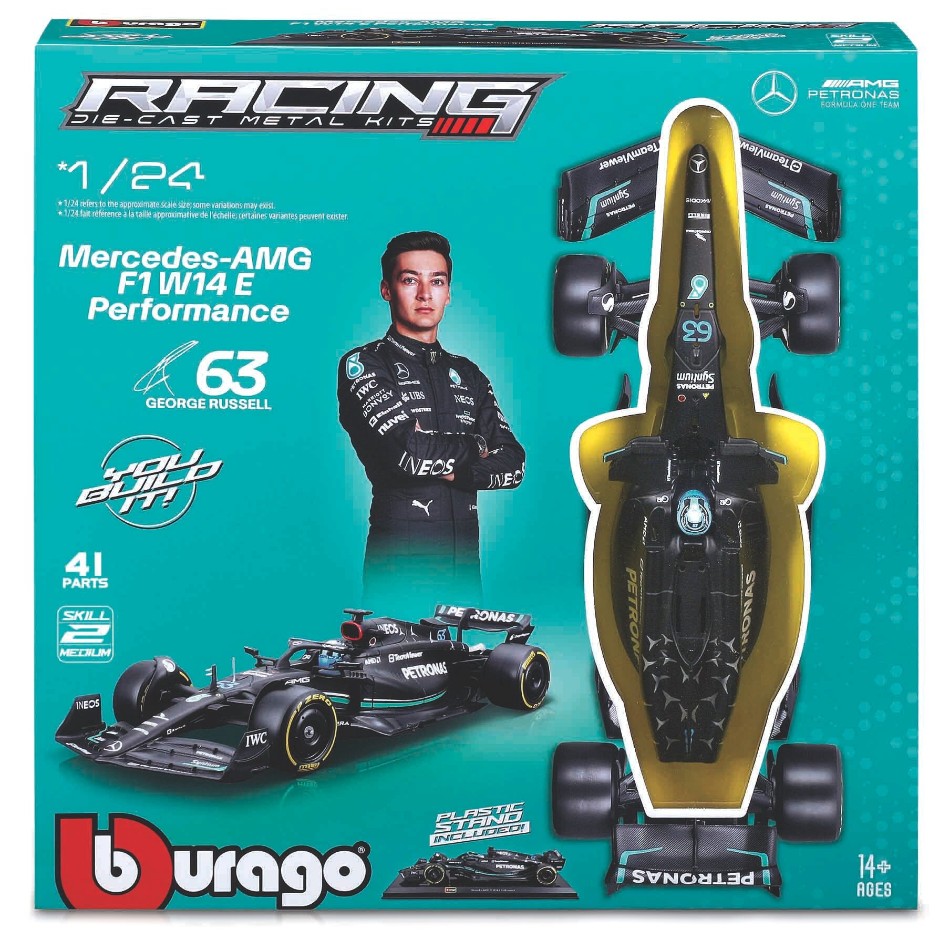 Mercedes F1 W14 N.63 George Russell 2023 Kit 1:24 DS Modellismo Mercedes F1 W14 George Russell scala 1:24