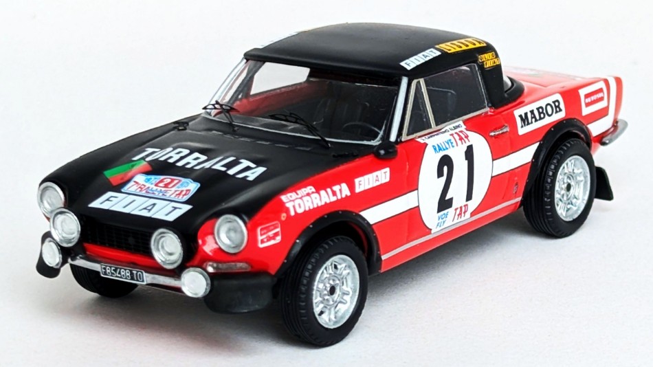 Fiat 124 Sport Spider 1600 Tap Rally 1973 CARPINT.ALB.-CARPINT.ALB.1:43 DS Modellismo Fiat 124 Sport Spider 1600 Tap scala 1:43