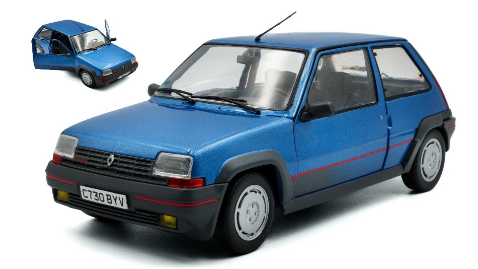 Renault R5 GT Turbo Mk1 1985 Alpine Blue 1:18 DS Modellismo Renault R5 GT Turbo Mk1 1985 scala 1:18