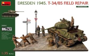 Dresden 1945 T-34/85 Field Repair scala 1:35
