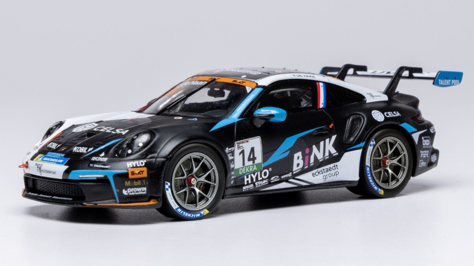 Porsche 911 GT3 (992) N.14 Porsche Cup Oschersleben 2024 R.De Haan 1:43 DS Modellismo Porsche 911 GT3 Porsche Cup scala 1:43