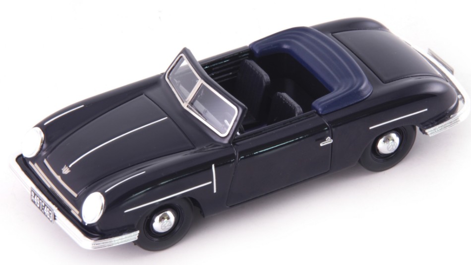 DREWS VW SPORT-CONVERTIBLE 1949 BLACK Autocult 1:43 DS Modellismo Drews VW Sport-Convertible 1949 scala 1:43