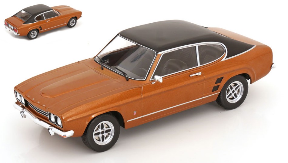 Ford Capri Mk I Gxl 1973 Brown/Black 1:18 DS Modellismo Ford Capri Mk I Gxl 1973 scala 1:18