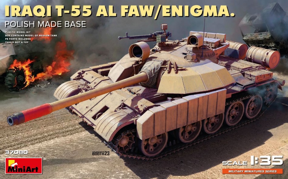 Iraqi T-55 AI Faw/Enigma Polish Made Base Kit 1:35 DS Modellismo Iraqi T-55 Ai Faw/Enigma Polish scala 1:35