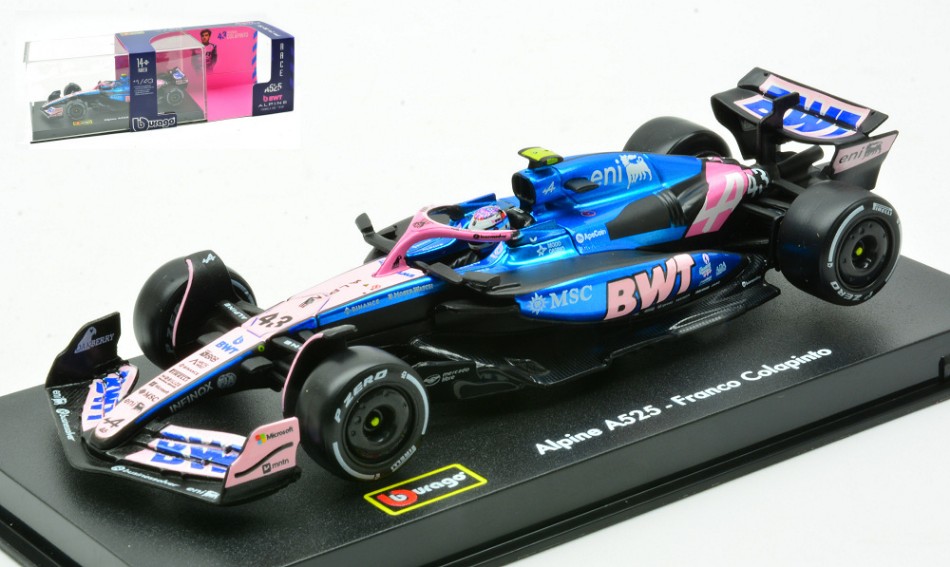 BWT Alpine A525 N.43 Franco Colapinto Signature 1:43 DS Modellismo Bwt Alpine A525 Franco Colapinto scala 1:43