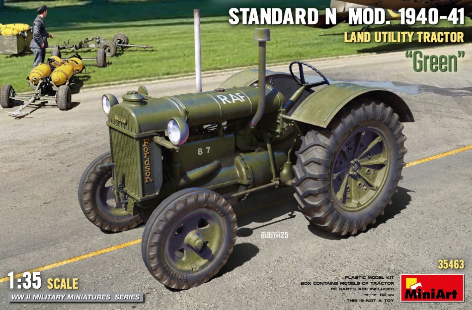 Land Utility Tractor Standard N "Green" MOD.1940-41 Kit 1:35 DS Modellismo Land Utility Tractor Standard N scala 1:35