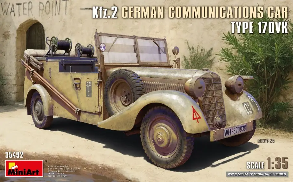 Kfz.2 German Communications Car Type 170VK Kit 1:35 DS Modellismo Kfz.2 German Communications Car scala 1:35