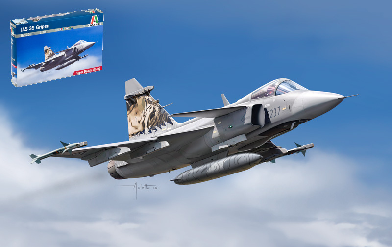Jas 39 Gripen Kit 1:72 DS Modellismo Jas 39 Gripen Kit scala 1:72 Italeri