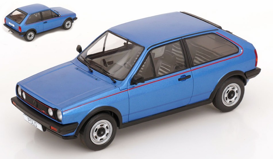 VW Polo II Coupe GT 1985 Blue 1:18 DS Modellismo VW Polo II Coupe GT 1985 Blue scala 1:18