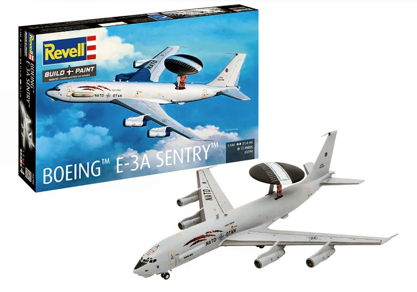 Boeing E-3A Sentry Kit 1:144 DS Modellismo Boeing E-3A Sentry Kit scala 1:144 Revell