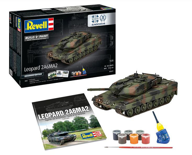 Leopard 2 A6A2 "70 Years Bundeswehr" Kit 1:35 DS Modellismo Leopard 2 A6A2 "70 Years scala 1:35