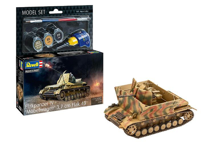 Flakpanzer IV "Mobelwagen" 3,7 cm Flak 43 Model Set Kit 1:72 DS Modellismo Flakpanzer IV "Mobelwagen" 3,7 cm scala 1:72