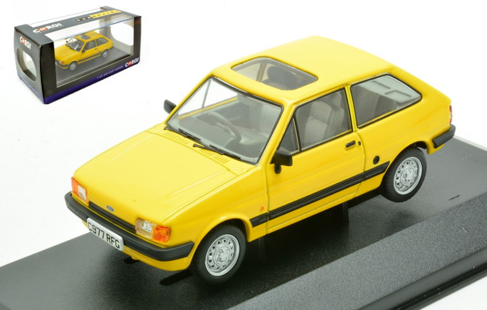 Ford Fiesta Mk2 1.1L Citrine Yellow 1:43 DS Modellismo Ford Fiesta Mk2 1.1L Citrine scala 1:43