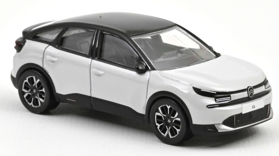 Citroen C4 2025 Okenite Met.White And Black 1:64 DS Modellismo Citroen C4 2025 Okenite Met.White scala 1:64