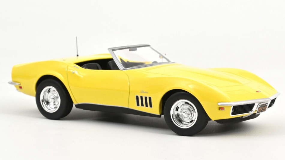 Chevrolet Corvette Convertible 1969 Daytona Yellow 1:18 DS Modellismo Chevrolet Corvette Convertible scala 1:18