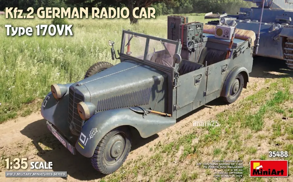 Kfz.2 German Radio Car Type 170VK KIT 1:35 DS Modellismo Kfz.2 German Radio Car Type 170VK scala 1:35