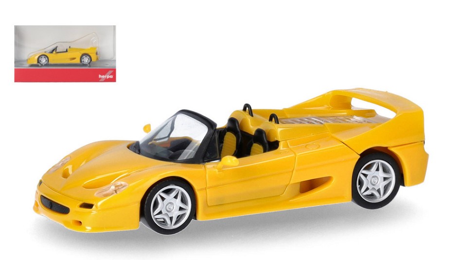 Ferrari F50 Giallo Modena 1:87 DS Modellismo Ferrari F50 Giallo Modena scala H0 1:87