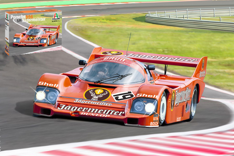 Porsche 956 Jagermeister Kit 1:24 DS Modellismo Porsche 956 Jagermeister Kit scala 1:24