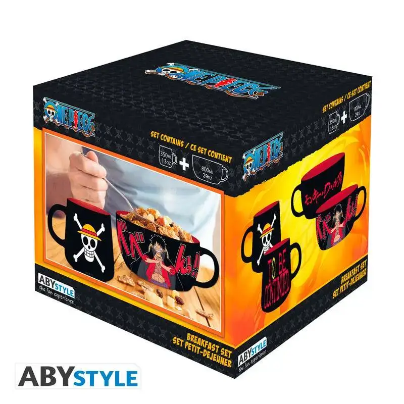 Ciotola One Piece Luffy Breakfast Set Mug & DS Modellismo Ciotola One Piece Luffy Breakfast Mug