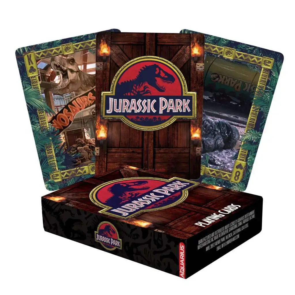 Jurassic Park Playing Cards DS Modellismo Jurassic Park Playing Cards AQUARIUS ENT