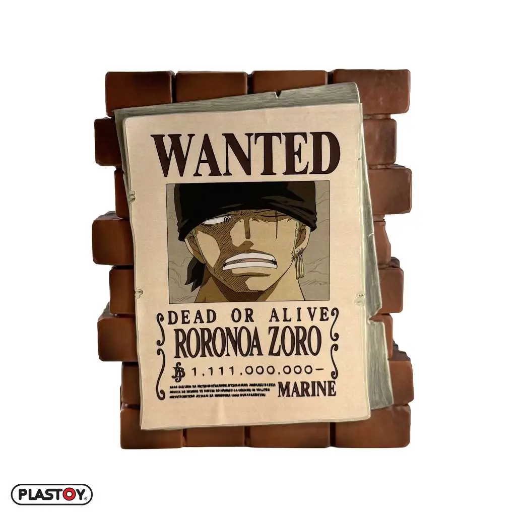 Salvadanaio One Piece Poster Wanted Zoro DS Modellismo Salvadanaio One Piece Poster Wanted Zoro