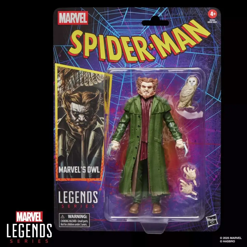 Marvel Legends Spider-Man Vintage Owl Action Figure DS Modellismo Marvel Legends Spider-Man Vintage Owl Action