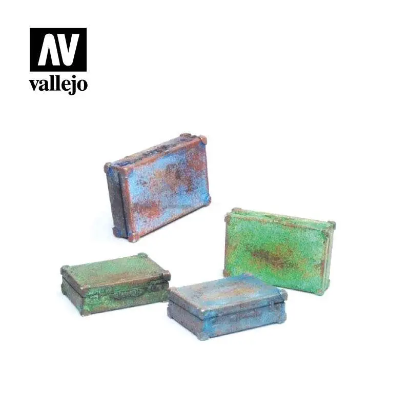 Vallejo Scenics in metallo Suitcases SC226 DS Modellismo Vallejo Scenics in metallo Suitcases SC226