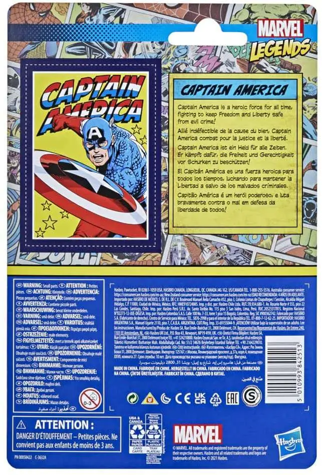 Marvel Legends Retro Captain America AF DS Modellismo Marvel Legends Retro Captain America Af