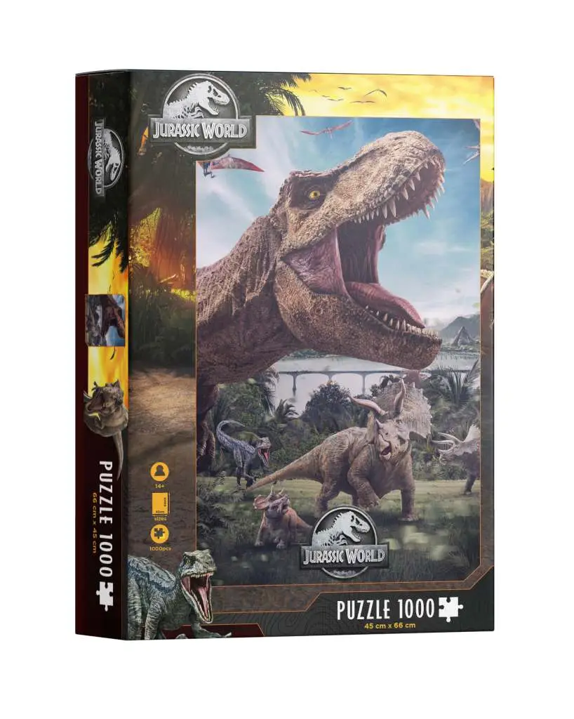 Jurassic World Poster Trex 1000PCS Puzzl DS Modellismo Jurassic World Poster Trex 1000PCS Puzzl