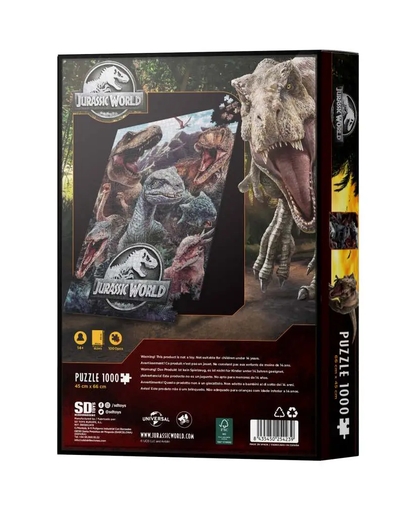 Jurassic World Poster Compo Various Puzz DS Modellismo Jurassic World Poster Compo Various Puzz