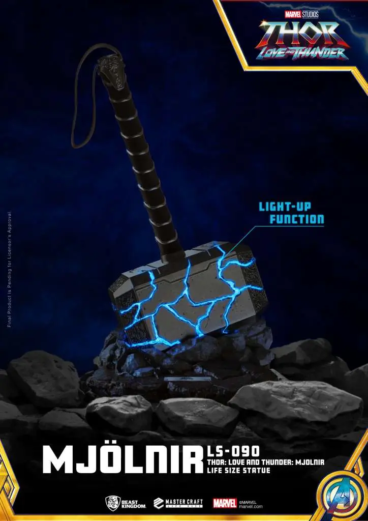 Thor Love'n'Thunder Mjolnir 1/1 Replica DS Modellismo Thor Love'n'Thunder Mjolnir scala 1/1