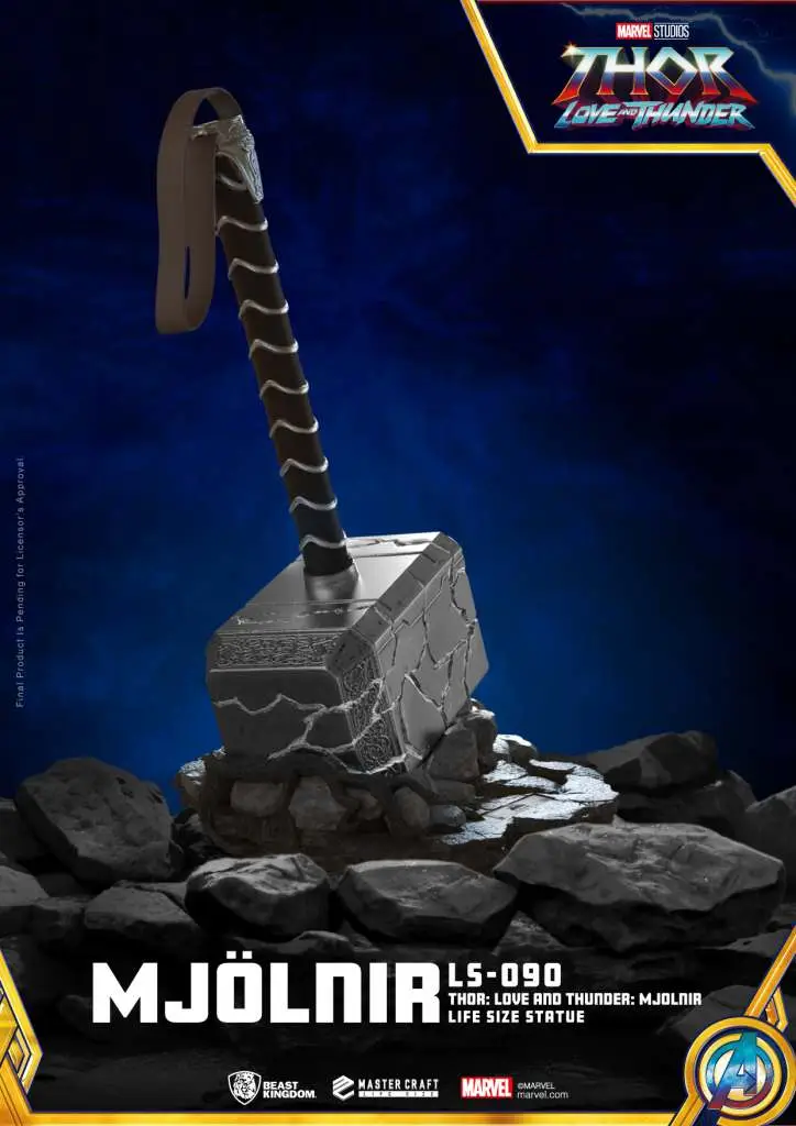 Thor Love'n'Thunder Mjolnir 1/1 Replica DS Modellismo Thor Love'n'Thunder Mjolnir scala 1/1