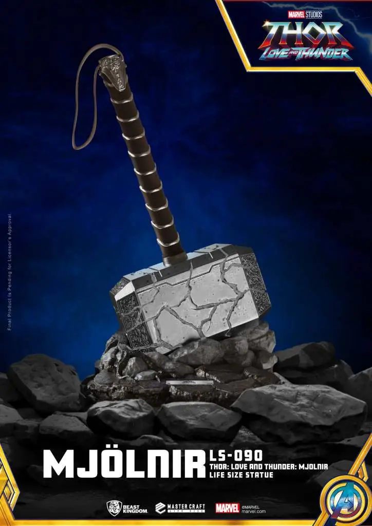 Thor Love'n'Thunder Mjolnir 1/1 Replica DS Modellismo Thor Love'n'Thunder Mjolnir scala 1/1