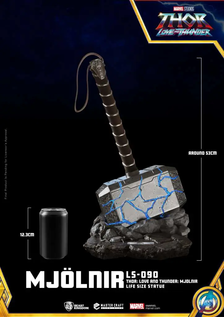 Thor Love'n'Thunder Mjolnir 1/1 Replica DS Modellismo Thor Love'n'Thunder Mjolnir scala 1/1