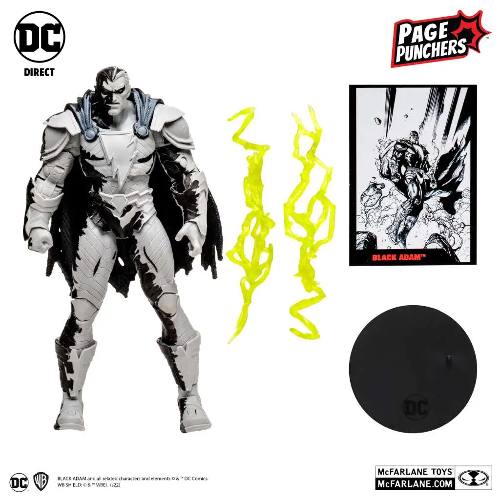 DC Page Punchers Black Adam Line Art VRT DS Modellismo Dc Page Punchers Black Adam Line Art Vrt