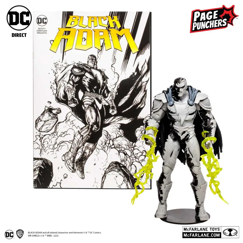 DC Page Punchers Black Adam Line Art VRT DS Modellismo Dc Page Punchers Black Adam Line Art Vrt