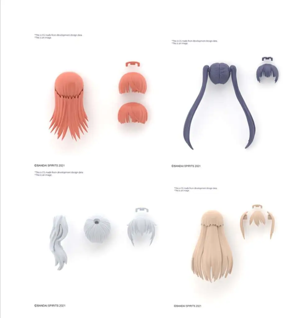 30MS Opt Hair Style Parts Vol 7 All 4 TY DS Modellismo 30MS Opt Hair Style Parts Vol 7 All 4 Ty