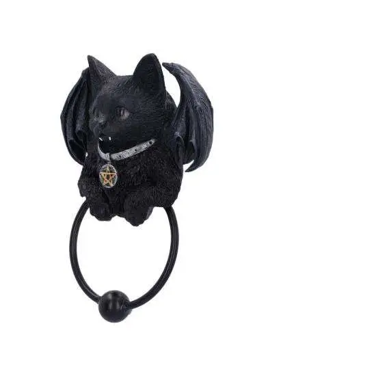Vampuss Black Bat Cat Door Knocker DS Modellismo Vampuss Black Bat Cat Door Knocker