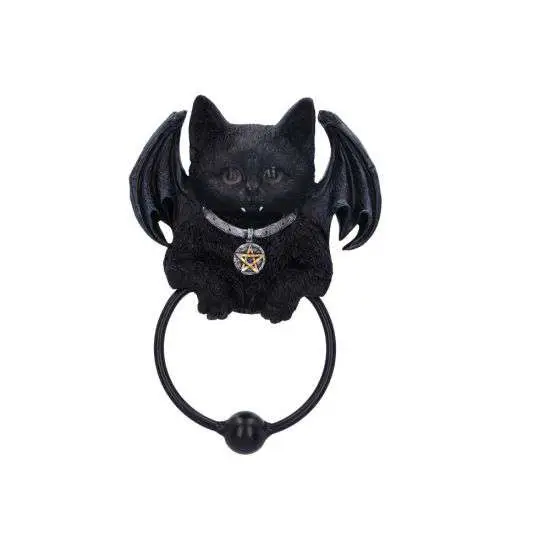 Vampuss Black Bat Cat Door Knocker DS Modellismo Vampuss Black Bat Cat Door Knocker