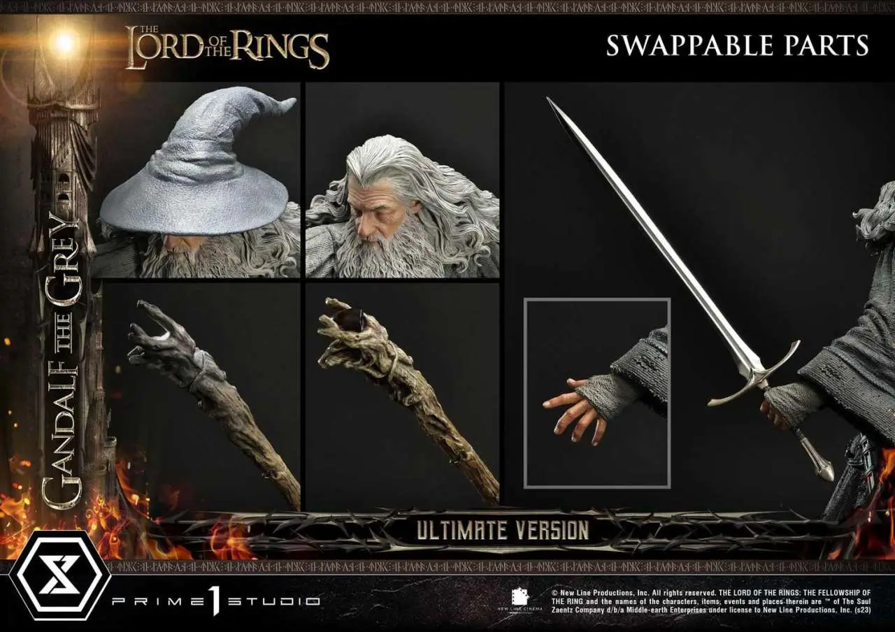 Statua Lotr Gandalf the Grey Ultim Ver DS Modellismo Statua Lotr Gandalf Grey Ultim PRIME 1