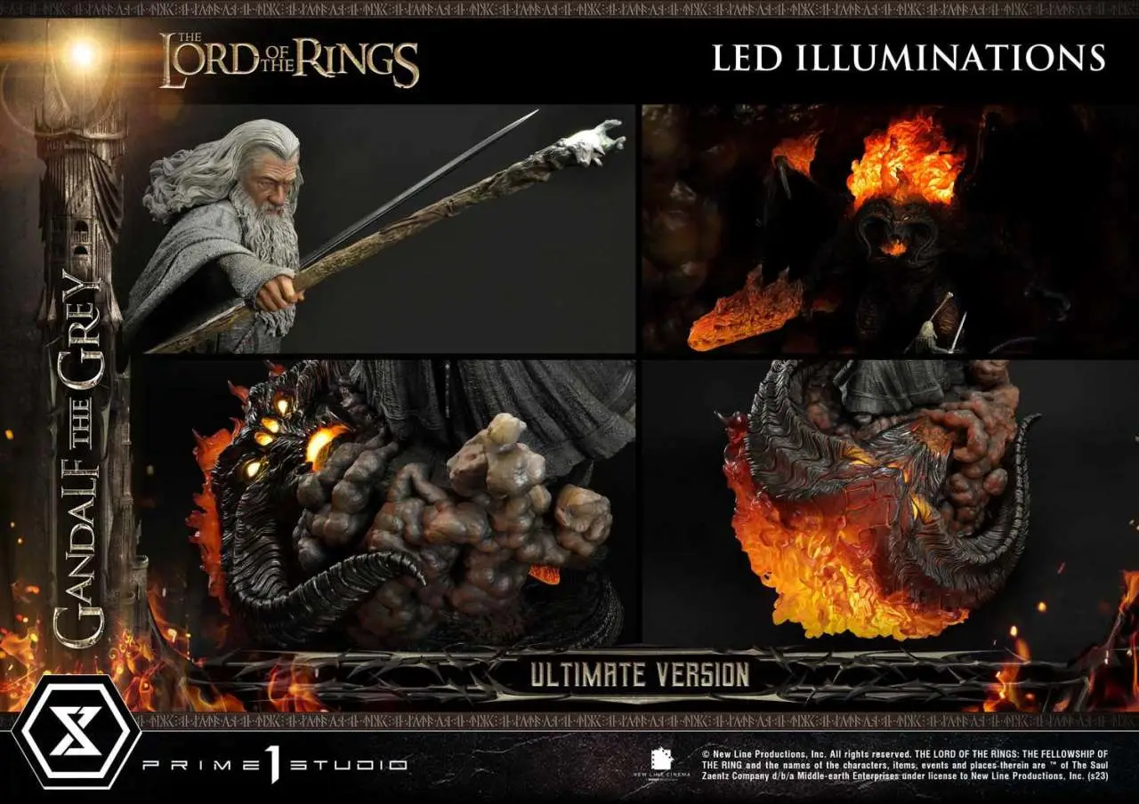 Statua Lotr Gandalf the Grey Ultim Ver DS Modellismo Statua Lotr Gandalf Grey Ultim PRIME 1